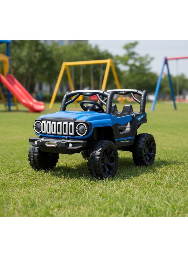 12V electric car for kids with remote control and LED lights - Image 1